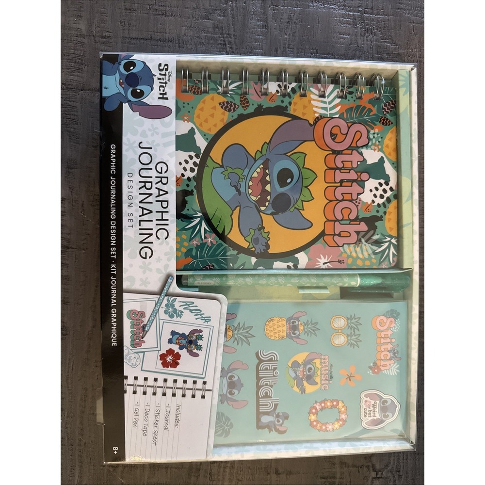 Disney Stitch Graphic Journaling Design Set Sealed